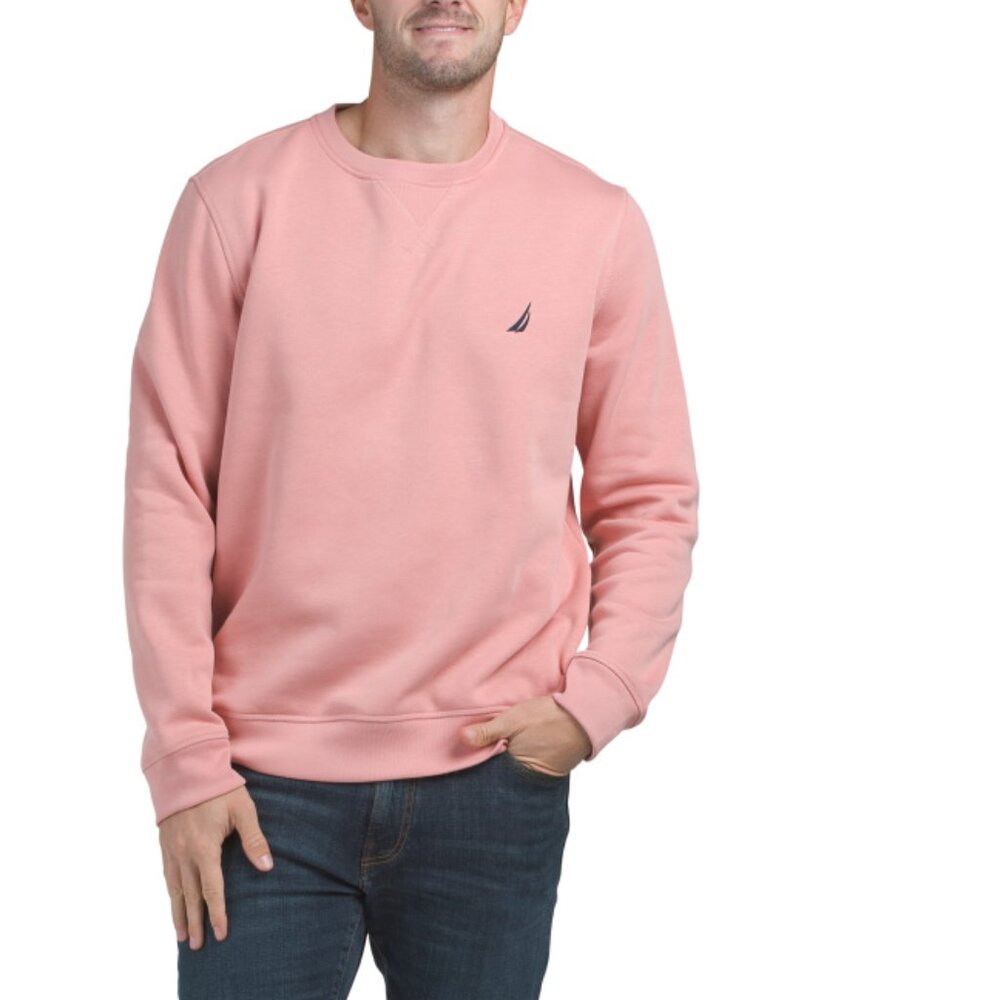 Nautica Rosette Solid Active Crew Contrast J-Clas… - image 1